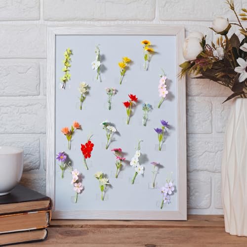 Suncalla 60 Pcs 3.9'' Summer Artificial Wildflower Silk Floating Flowers Floral Backdrop 3D Fake Flower for Craft DIY with Double Sided Tape No Trace for Wedding Arch Home Wall Decor(Classic,Colorful) - color: Colorful, style: Classic