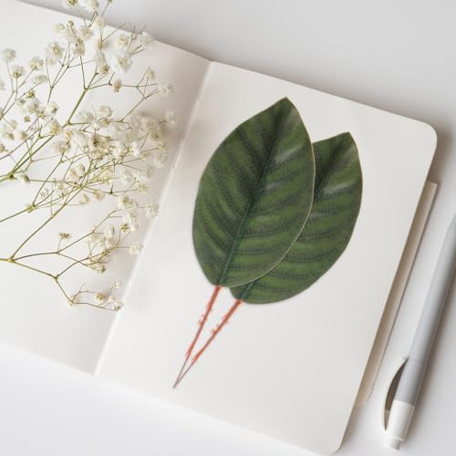 VOSAREA 30pcs Artificial Magnolia Leaf Stems Branches : Faux Green Leaves Garland for Home Decor — Realistic Fake Plant Wreath & Large Flower Spray Arrangement Filler