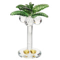 jojofuny Crystal Coconut Tree Ornament 3.93In Artificial Palm Tree Figurine Decorative Collectible Artwork for Home Office Desktop Decor