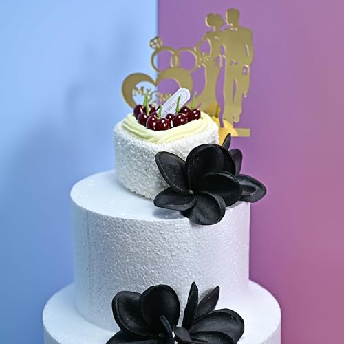 Birthday Gifts for Women 10pcs Black Flowers PU Real Touch Flowers Hawaiian Plumeria Frangipani Artificial Flowers for DIY Birthday Gifts Wedding Gifts Home Decor Table Centerpiece - color: 822, size: 10pcs