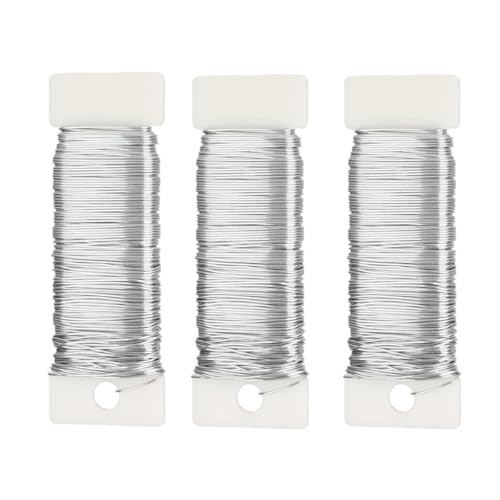 114 Yards 26-Gauge Silver Floral Metal Wire: Flexible Paddle Wire for Flower Arrangements, Crafts, Christmas Wreaths, Trees & Garlands - color: silver, size: 26
