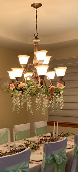 Artificial Peony Garland, 180cm/6FT Length, Fake Rose Vines, Center Flower Decoration, Hanging Silk Flowers for Wedding Decor Home Table Runner Mantle Party Decor (Champagne Peony Garland) - color: Champagne Peony Garland