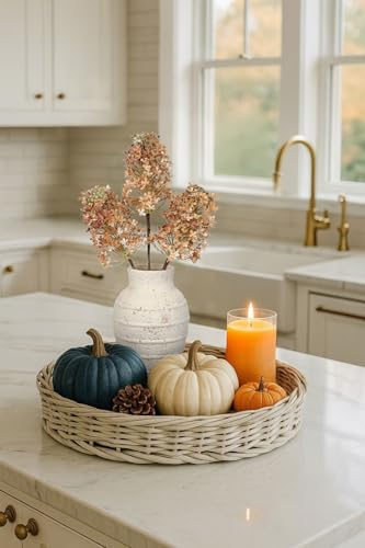 3 Pcs Hydrangea Artificial Flowers Bouquets for Fall Home Decor, 16" Faux Hydrangea Stems with Flower Seeds for Autumn Floral Arrangements Centerpiece & Wedding, Silk Fake Cone Blooms in Light Brown - color: Light Brown
