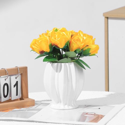 100Pcs Ready-to-Use Satin Rose Petals, Create Custom Eternal Flower Bouquets for Wedding, Engagement, Anniversary Easily DIY (Gold) - color: 100 Pcs Gold