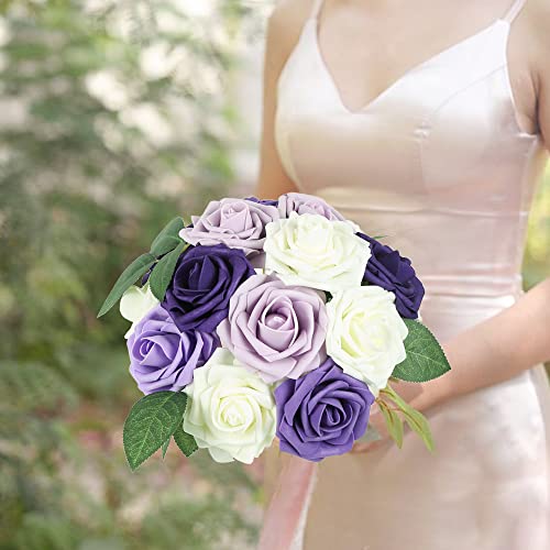 100pcs Bulk Fake Leaves Greenery Leaves Artificial Fake Rose Flower Leaves for DIY Wedding Bouquets Centerpieces Party Decorations - color: 100pcs Green