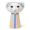 Bjørn Wiinblad Eva Vase | Hand-Painted Glazed Ceramic | Rose Pink | 9.3 in - color: Pink, size: Standard