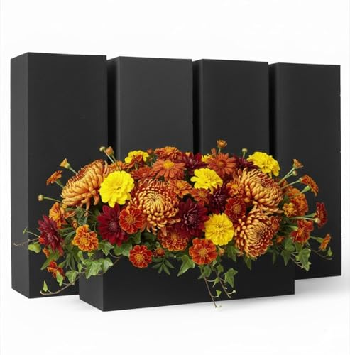 XCEL Floral Foam for Flower Arrangements Floral Foam Blocks - Reusable, Weather Resistant Craft Foam Fresh & Artificial Flower Arrangements, Styrofoam Block (Black 9" x 3" x 3" - 4 Pack) - color: Black 9" X 3" X 3" - 4 Pack