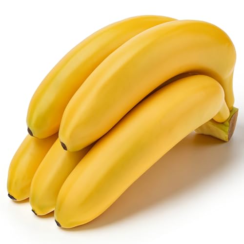 Gresorth 1pc Artificial Lifelike Banana Cluster Decoration Fake Fruit Home Party Festival House Table Show - color: Yellow