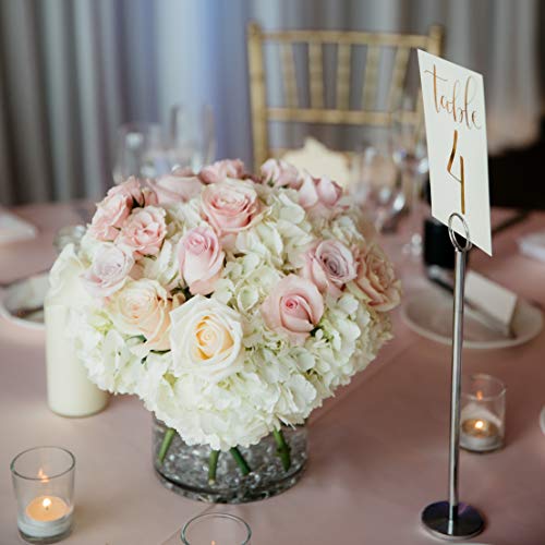WGV Cylinder Glass Vase, Diameter 5", Height 5", Clear Glass Floral Planter Container, Floating Candle Holder for Wedding Party Event Home Office Decor, 1 Piece - size: 5"x5"H CL