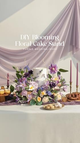 Ling's moment Artificial Flowers, 50Pcs 3" Roses in Purple Shades, Realistic DIY Foam Floral Decor for Wedding Bouquets/Centerpieces, Outdoor Party Backdrops, Room/Table, and Garden/Pot Decorations - color: Shades of Purple, size: 50Pcs