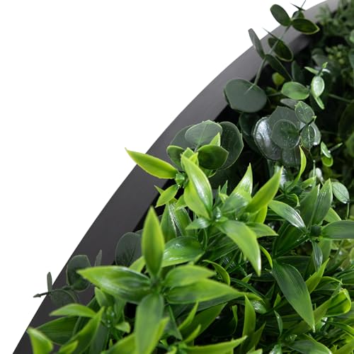 Nearly Natural 38in. Amazon Rainforest Artificial Living Wall Panel - UV Resistant, Indoor/Outdoor Greenery in Black Aluminum Frame, Easy to Hang - Ideal for Home, Office, Events