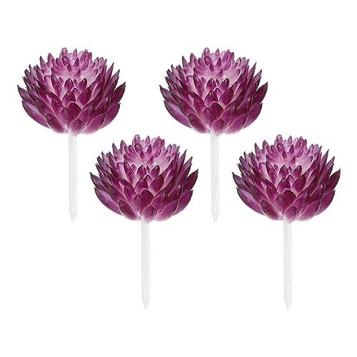 PATIKIL Mini Artificial Succulents, 4 Pack Unpotted Faux Succulent Picks Fake Succulent Plants for Home Landscape Decoration, Purple