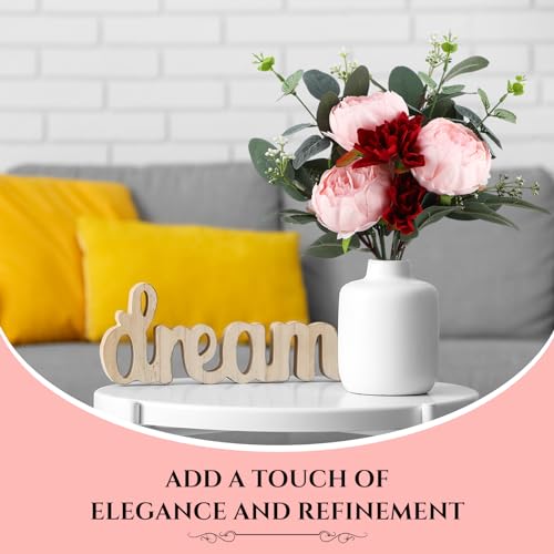 Zeyune 50pcs Artificial Peonies Flowers 4'' Fake Peonies DIY Craft Silk Flower Bulk for Home Wedding Bridal Bouquet Birthday Dining Room Table Centerpieces Backdrop Party Decor(Pink) - color: Pink