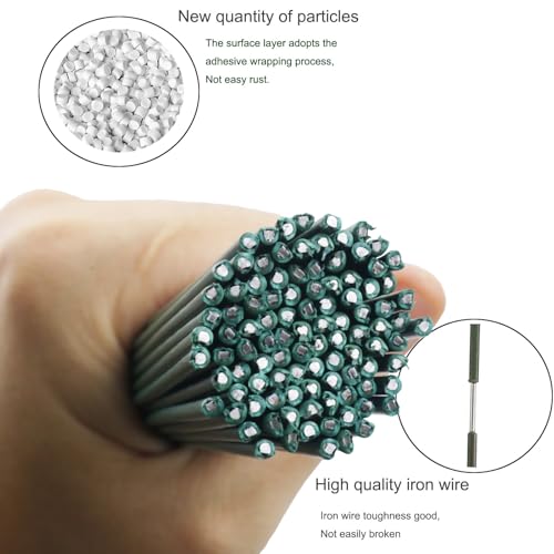 2 Gauge Dark Green 50 PCS Floral Stem Wire Flower Arrangements and DIY Crafts Diameter 2mm Floral Wire for Florist Flower Arrangement Bouquet Stem Wreath Making 12 Inch/30cm - color: 50 pcs 2Gauge Dark green flower wire 30cm