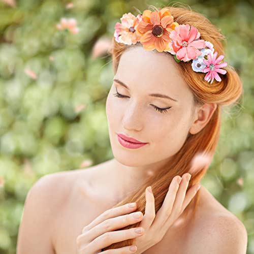 Cindeer 217 Pcs Mini Silk Flower Heads Bulk, Small Fake Flowers for Crafts Artificial 3D Loose Fabric Flower for Crafts DIY Wedding Party Hair Cap Dresses Decorations(Assorted Colors) - color: Assorted Colors