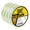 4Packs Clear Floral Tape - 1/2" Wide Floral Vase Tape, Clear Waterproof Floral Tape for Fresh Flower Bouquets and Flower Arrangements Crafts (0.5inch*4Packs) - size: 1/2 inch
