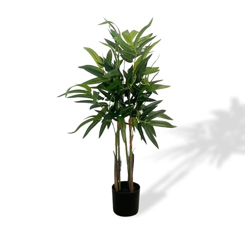 XBrand 3ft Artificial Bamboo Plant, Lifelike Zen Style Indoor Decor - color: Bamboo - 3ft