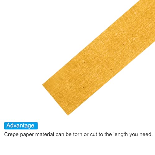 PATIKIL Floral Tape 1/2" x 30 Yard / 12mm x 30m, 2 Pack Flower Wrap Adhesive Tape for Bouquet Stem Wrapping, Orange - color: Orange