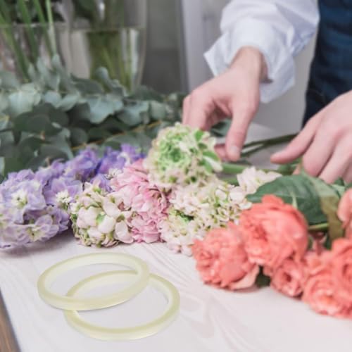 4Packs Clear Floral Tape - 1/4 inches Wide Floral Vase Tape, Clear Waterproof Floral Tape for Fresh Flower Bouquets and Flower Arrangements Crafts (0.25inch*4Packs), 0.25inch*4Pack - size: 1/4 inch
