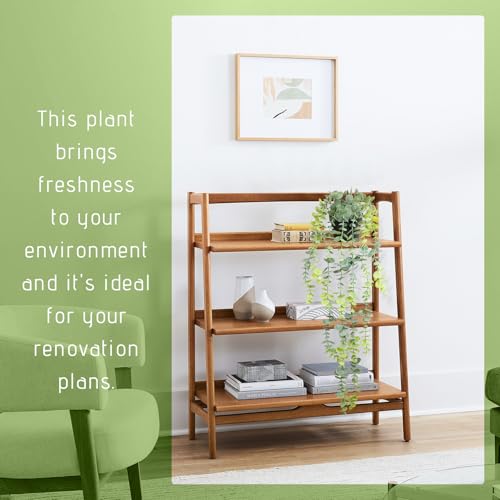 Artificial Hanging Eucalyptus Plant in Pot, 24" Fake Hanging Plants for Home Decor, Faux Hanging Greenery for Shelf Bathroom, Kitchen, Office, Wall, Bedroom, Indoor Decor - color: Eucalyptus