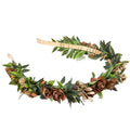 Fairy Flower Crown Headband, Artificial Brown Rose Floral Headpiece, Bridal Boho Flower Headbands for Women Maternity Birthday Wedding Renaissance Festival Party Hair Accessories - color: Brown