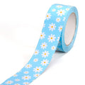 Whaline 109 Yard Groovy Daisy Packing Tape Gift Wrapping Tape Blue White Boho Spring Flower Pattern Tapes for Small Business DIY Crafts Carton Decor - style: Blue White Daisy