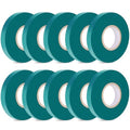 Easytle Stretch Tie Tape Roll, 1/2" 150ft Garden Tie Tape, Thick Sturdy Plant Ribbon Garden Green Vinyl Stake Gardening Tools for Indoor Outdoor Patio Plant Use (10 Pack) - size: 1,500 ft