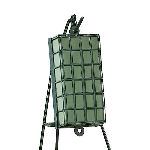 FloraCraft Floral Cage Arranger with Floral WetFōM 3.75 Inch x 7 Inch x 12.75 Inch Green - size: 12.72 x 7 x 3.75"