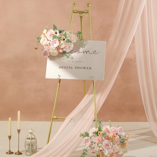 Garisey Artificial Flowers Combo for DIY Wedding Bouquets Combo Centerpieces Arrangements Party Bridal Baby Shower Home Decorations-Blush Pink - color: Blush Pink