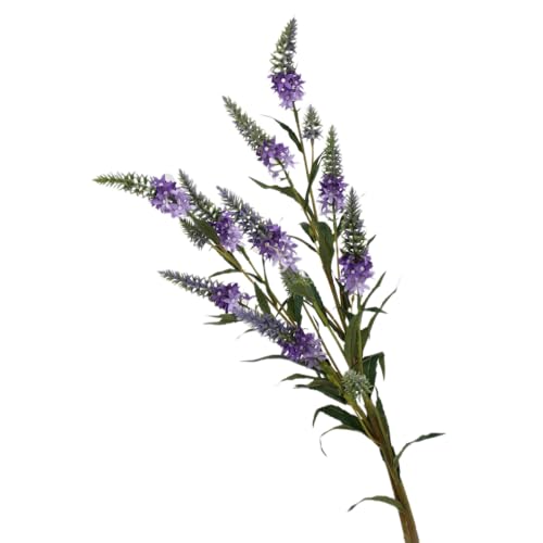 Artificial Lavender Lupine Flowers - 75cm (30 inches) High, 3PCS, 5 Flower Heads Perfect for Weddings, Restaurant, Office, and Bedroom Decor (Purple) - color: Purple