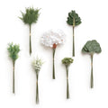 Ling's moment Artificial Greenery Stems Box Set, Faux Greenery Picks for DIY Bridal Bouquets Wedding Floral Arrangement Table Centerpieces, Green & Dark Green - color: Season Combo- Peak Summer