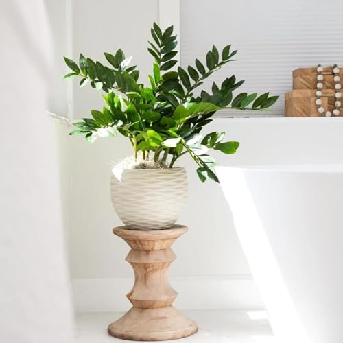 Artificial ZZ Plant for Indoor Decor 34" Fake Plant Potted Plastic Plants for Home Office Desk Farmhouse Room Bathroom Decor