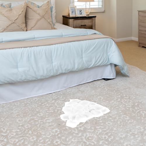 500 Pcs Exquisite White Rose Petals, Emulation Silk Rose Petals, Artificial Flower Petal for Romantic Nights, Weddings, Events, and Valentine's Day Deco (White) - color: White