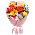 TINGE TIME Preserved Flowers Bouquet, Rainbow Fake Flowers Bouquet, Aritifical Roses Bouquet for Wedding, Table Centerpieces, Valentines, Mothers Day, Birthday Gifts, Anniversary, Engagement - color: Rainbow