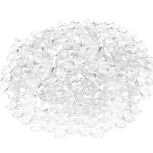 Houseables Glass Marbles, Glass Beads for Vases, Marbles for Vases, 25LB, 2500, Clear Beads, Clear Gems, Fillers for Centerpieces, Decorative Rocks, Flat, Stones, Pebbles, Crafts, Plants, Fish Bowl - color: Clear, size: 25LBS