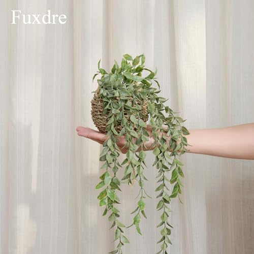 3 Pack Mini Artificial Hanging Greenary Fake Hanging Plants in Basket for Wall Living Room Decor Bathroom Shelf Home Indoor - color: Hanging-a-3pcs