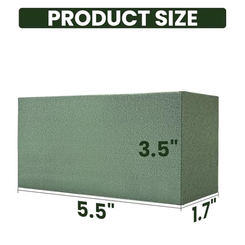 Ortarco 3 Pack Floral Foam Blocks (5.5" x 3.1" x 1.7") Wet and Dry Flower Foam for Flower Arrangements Supplies, Flower Foam Blocks for Fresh or Artificial Flowers in Art, Crafts and DIY Decorations - size: 3Pack(5.5x3.1x1.7)