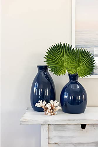 6 Pcs Pu Foam Artificial Palm Leaves Faux Palm Tropical Leaves Fake Palm Fronds for DIY Wedding Bouquets Fake Leaves for Centerpieces Arrangements Bridal Shower Palm Leaf for Party Home Decorations - color: Palm #01