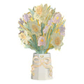 Lovepop Gilded Daffodil Luxe Bouquet - 3D Pop Up Paper Daffodil Bouquet for Mom, Sister, Friend, Her (Birthday, Mother's Day, Easter, Thank You) 12" - Blank Notecard & Envelope Included - color: Gilded Daffodil Luxe Bouquet