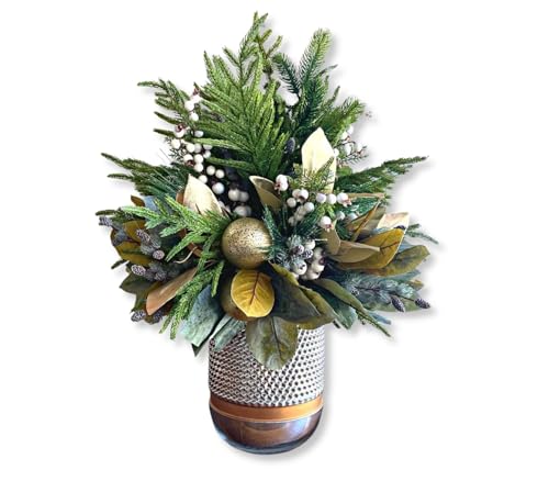 Good Tidings - Holiday Florals, Large-Size Faux Floral Arrangement, Premium Artificial Indoor Flower Display with Beautiful Blooms and Foliage - Artificial Plants & Flowers - color: Good Tidings -Large
