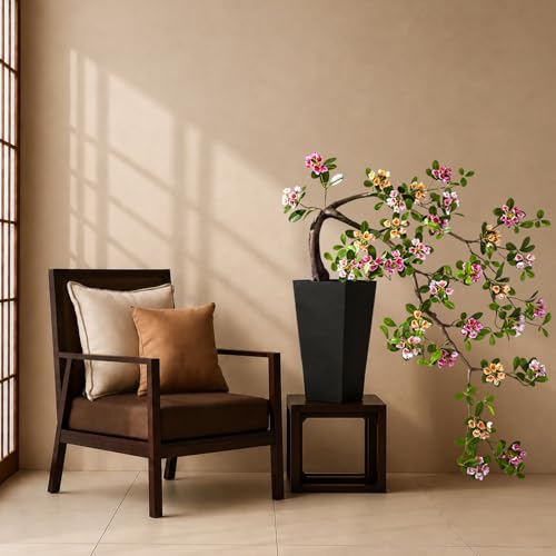 Large Artificial Bonsai Tree 3ft Fake Bonsai Artificial Cherry Blossom Tree Sakura Faux Bonsai for Home, Bedroom and Office Desk Japanese Decor (Mixed Color) - color: Mixed Color