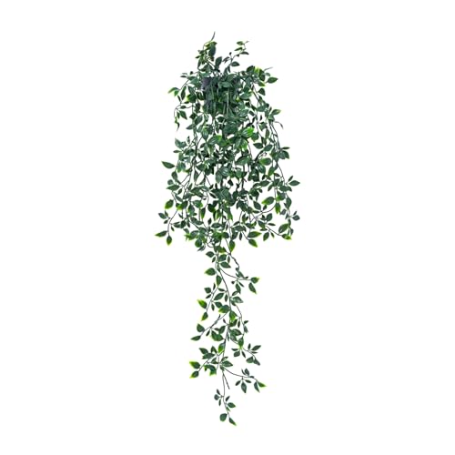 Freyalife Fake Plants Artificial Mandala Vine Faux Hanging Potted Plants for Farmhouse Modern Boho Room Living Office Coffee Bathroom Desk Wall Book Shelf Indoor Aesthetic Home Decor (1Pack) - color: Mandala