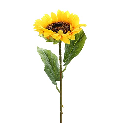Realistic Silk Sunflower Bouquet Artificial Sunflowers, Silk Flowers Sunflowers Bouquet for Home Office Parties and Wedding Decoration