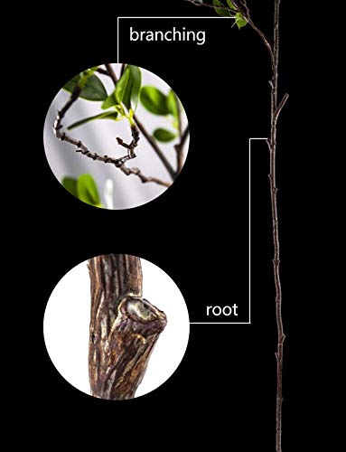 Artificial Plant 43.3 Inch Green Branches Leaf Shop Garden Office Home Decoration (2 pcs)