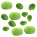MDXing 12PCS 3 Sizes Artificial Moss Rock Decoration 42 60 90 3x5 5x6 7x9cm PVC Artificial Moss Rocks for Styled Tree Bonsai Floral Microlandscapes Dollhouse Miniature Scenes