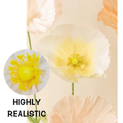 Large Paper Artificial Flowers, 7 Pcs/Set Giant Flowers for Decoration, Giant Paper Flowers for Wedding Birthday Party Banquet, Mother's Day Backdrop Decor, Photography Props, Shop Window - size: 7 Pcs/Set - Fiber Cloth