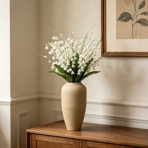 Hosley 11 in High Brown Metal Vase, Ideal for Dried Flowers Gift for Floral Arrangements Wedding Home Spa Votive Candle Gardens - color: Brown