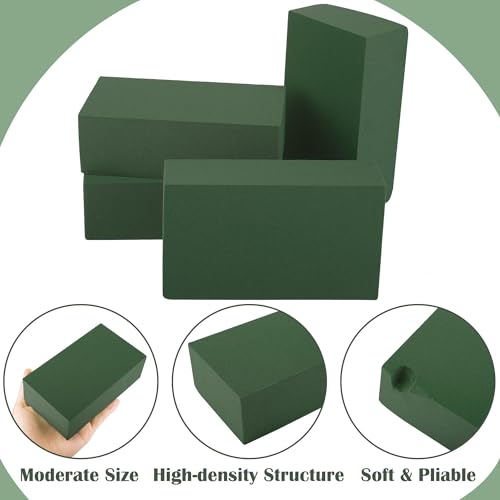 Hahood 24 Packs Floral Foam Blocks Wet & Dry Floral Foam Bricks 5.5x3.1x1.8 Inch Flower Arranging Kit for Fresh and Artificial Flowers Florist Foam Blocks for Wedding Home Decor
