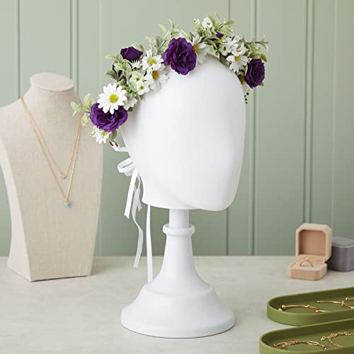 Bright Creations Artificial Flowers Stemless Silk Rose Heads - 2 in, 75 Pack, Purple - Wedding & Bridal Shower Decorations - Centerpiece Table Decorations & Flower Wall Backdrop