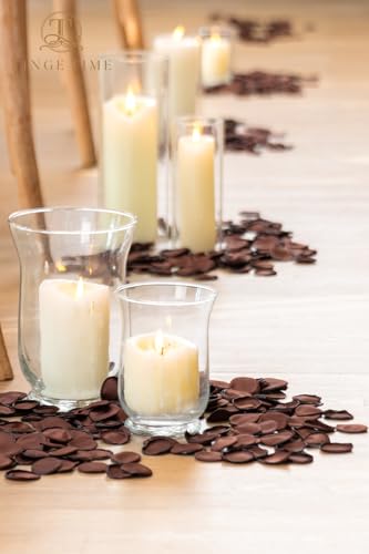 TINGE TIME 200pcs Silk Rose Petals Brown Flower Petals for Wedding, Flower Girl Basket, Aisle Runner, Romantic Dinner Centerpieces, Proposal, Party Confetti - color: Chocolate Brown